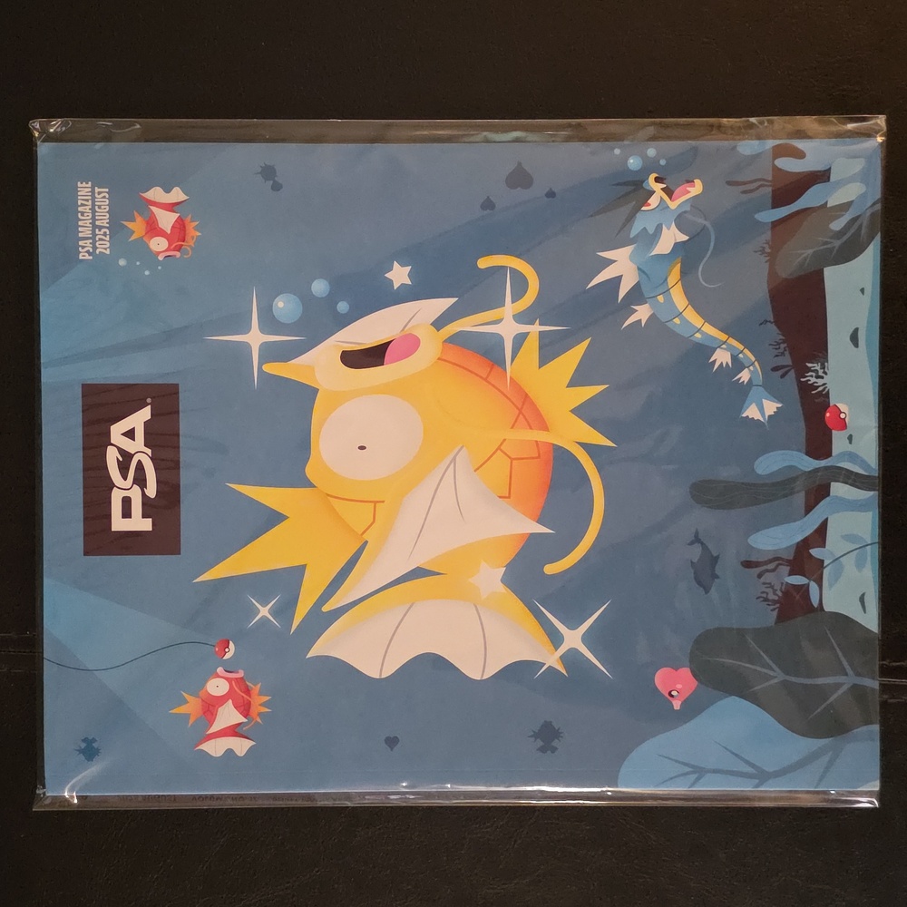 PSA Magazine August 2025 Variant Artwork (Shiny Magikarp)